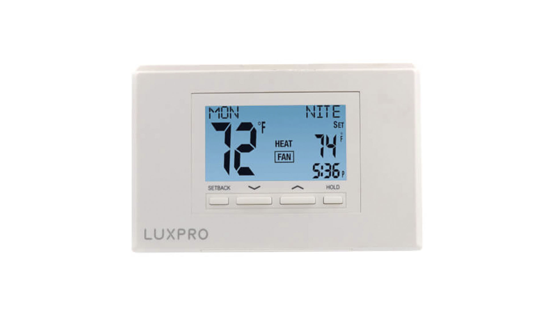 Luxpro P722u 010 7 Programmable Thermostat 7 Day Programing 9327