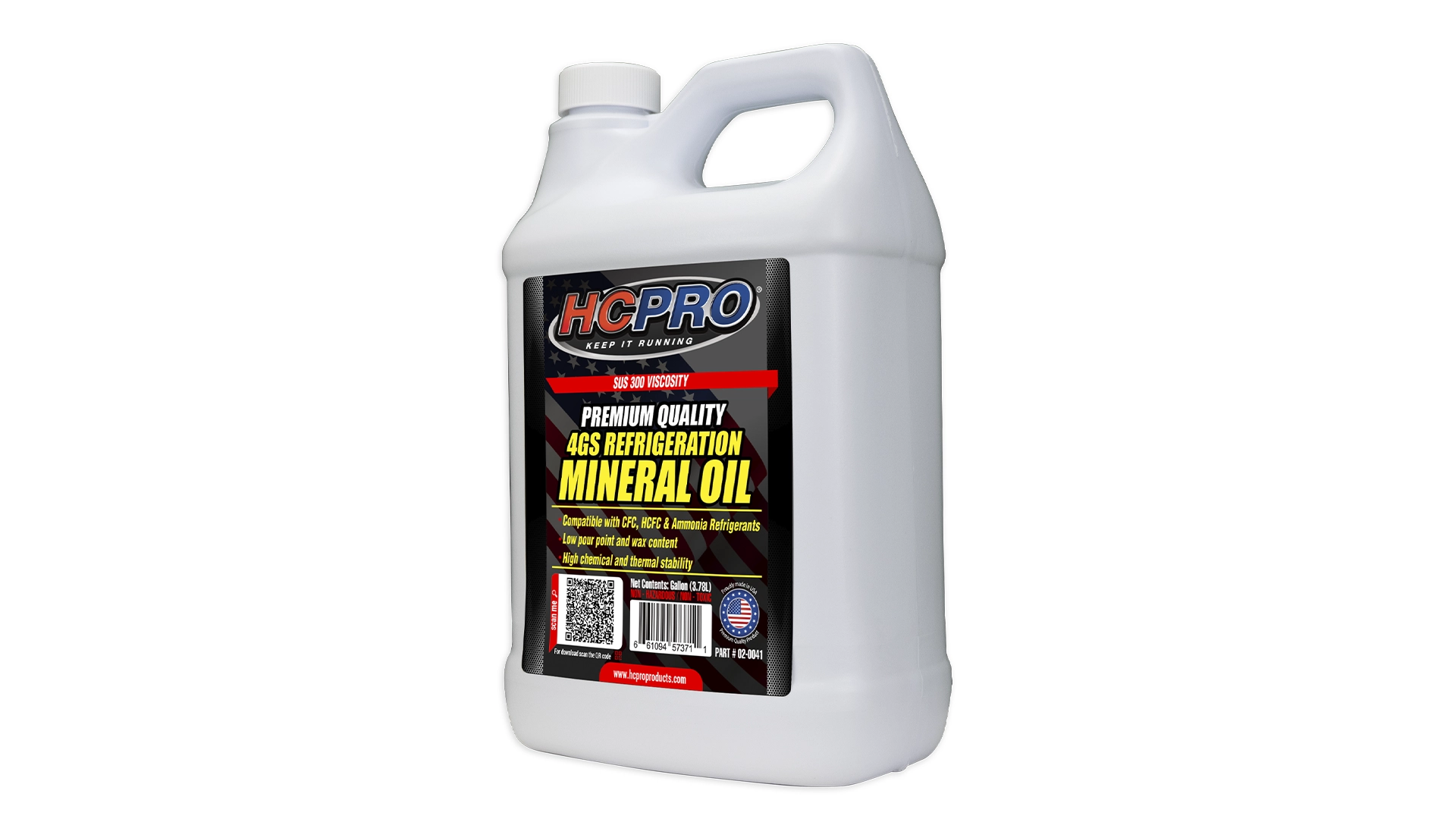 HCPRO 4G Mineral Refrigeration Oil SUS300–ISO VG68 1 Gal